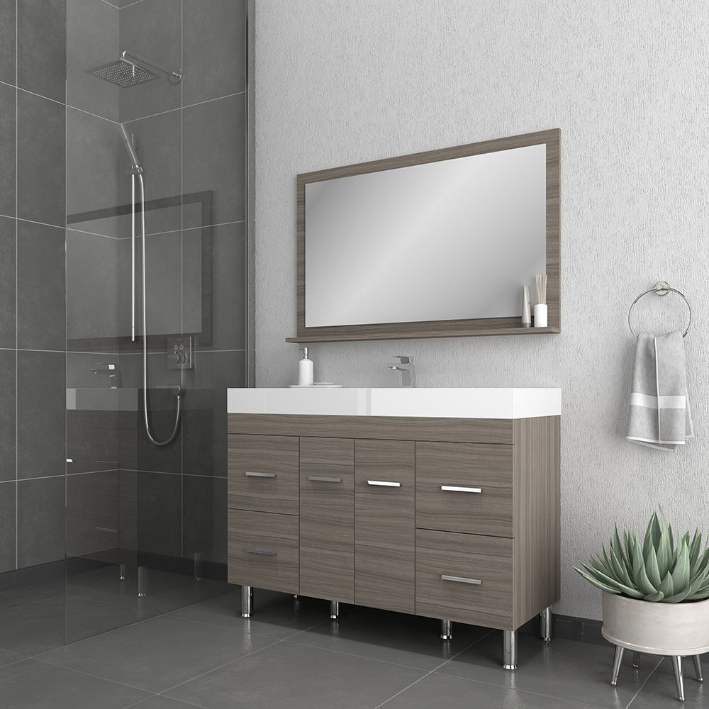 Ripley 48" Modern Bathroom Vanity with Single Acrylic Top