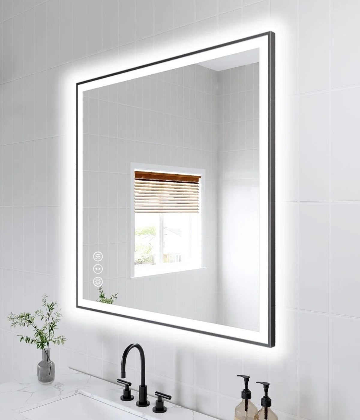 You wouldn't have a real bathroom without an LED mirror for your Modern Bathroom vanity