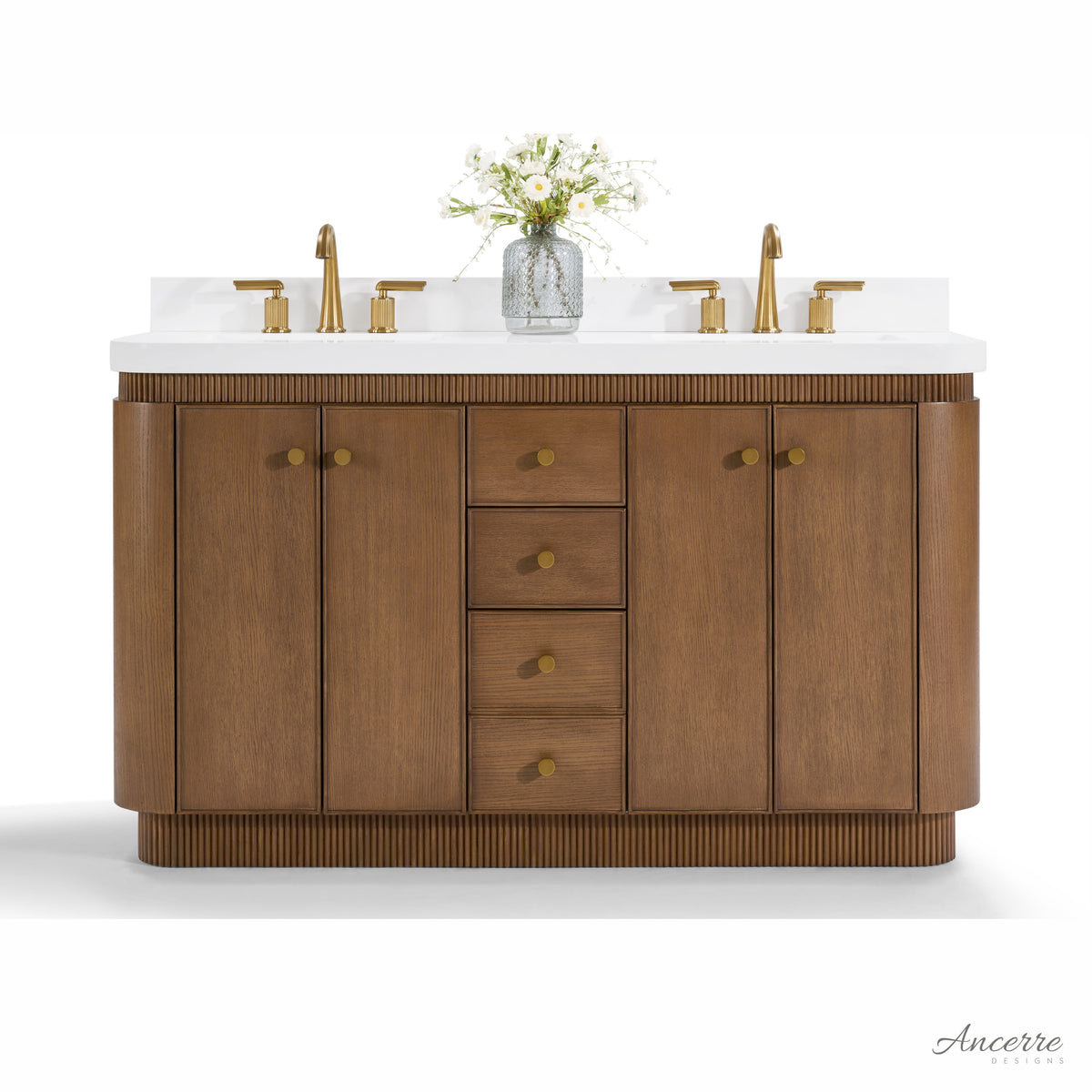 Aston 60-inch bathroom vanity in Chestnut Oak