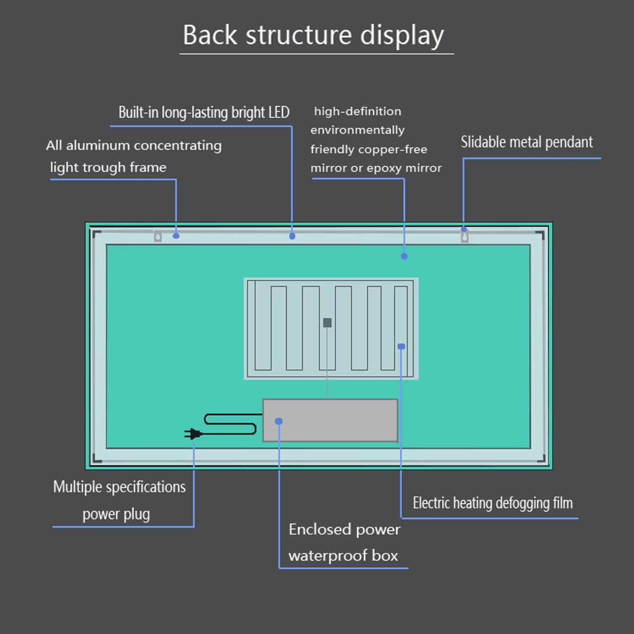 Francisco 68" LED Mirror