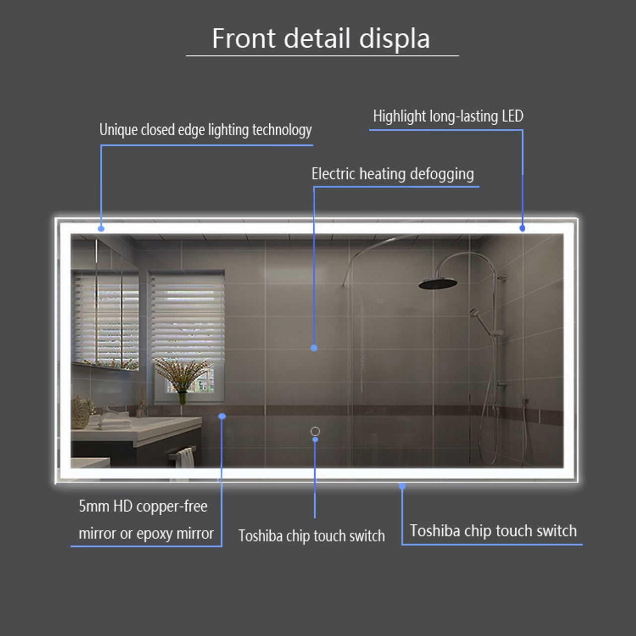 Francisco 68" LED Mirror