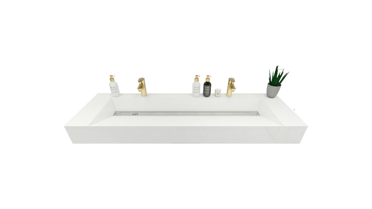 FELIX 60'' Acrylic Double Sink Top