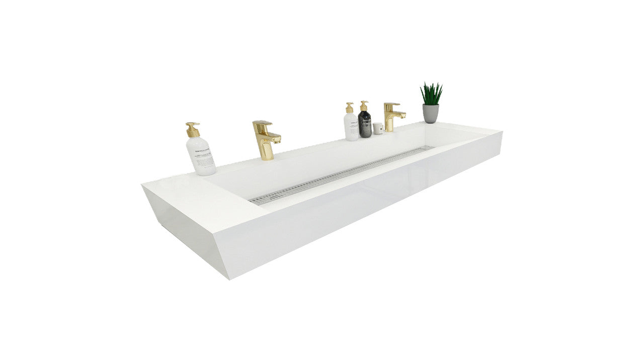 FELIX 60'' Acrylic Double Sink Top