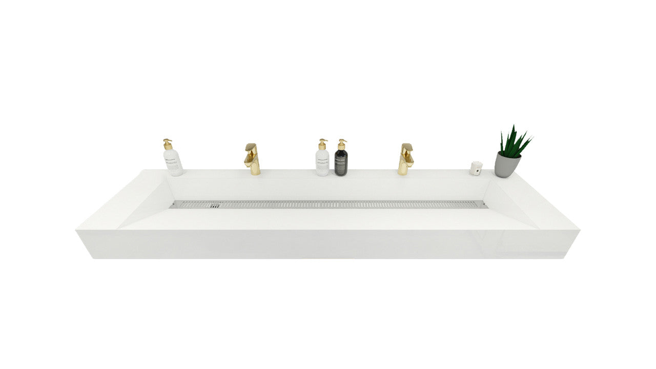 FELIX 72'' Acrylic Double Sink Top