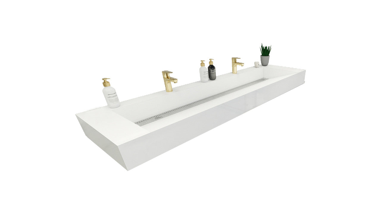 FELIX 72'' Acrylic Double Sink Top