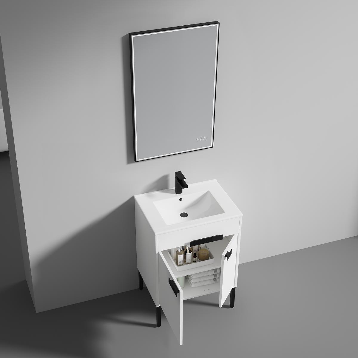 Bari 24″ Vanity With Sink - Modern Bathroom Vanity