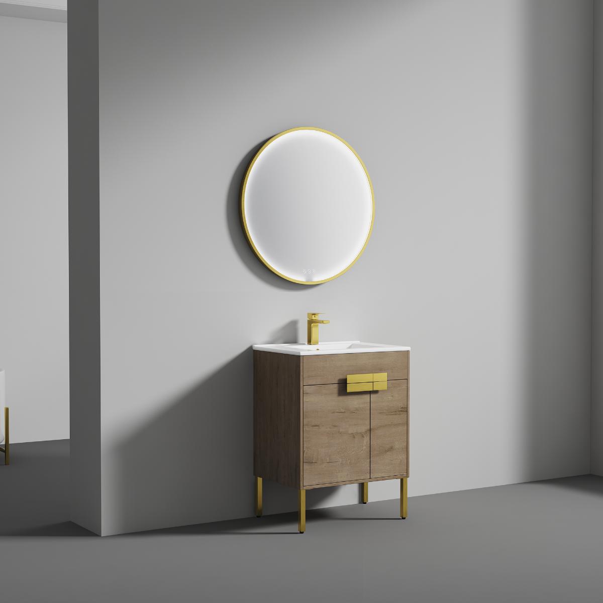 Bari 24″ Vanity With Ceramic Sink- Modern Bathroom Vanity