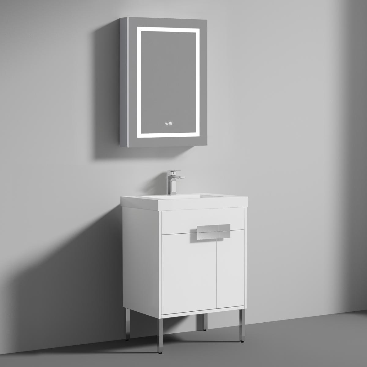 Bari 24″ Vanity With Ceramic Sink Vanity Plus - Modern Bathroom Vanity