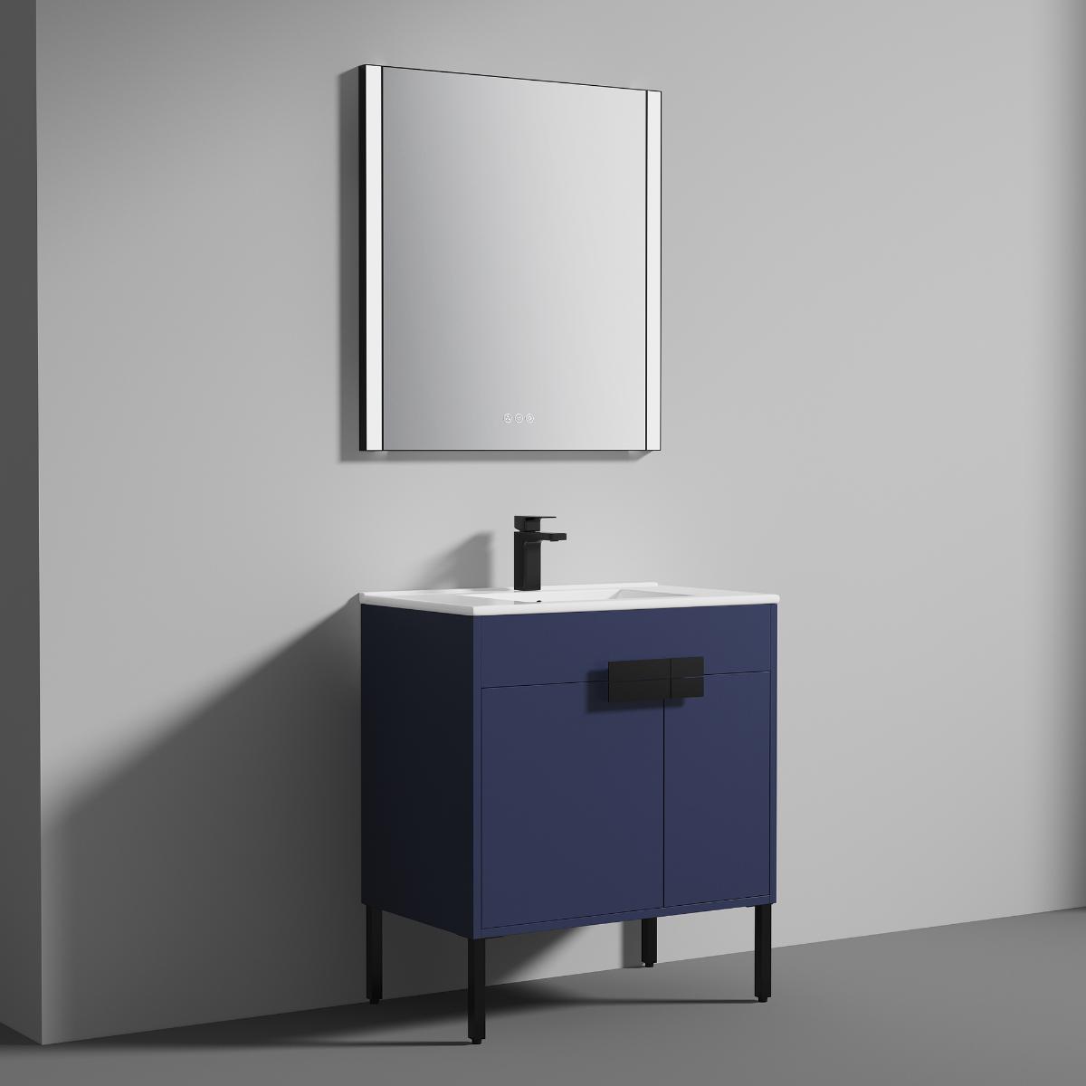 Bari 30″ Vanity with Ceramic Sink- Modern Bathroom Vanity