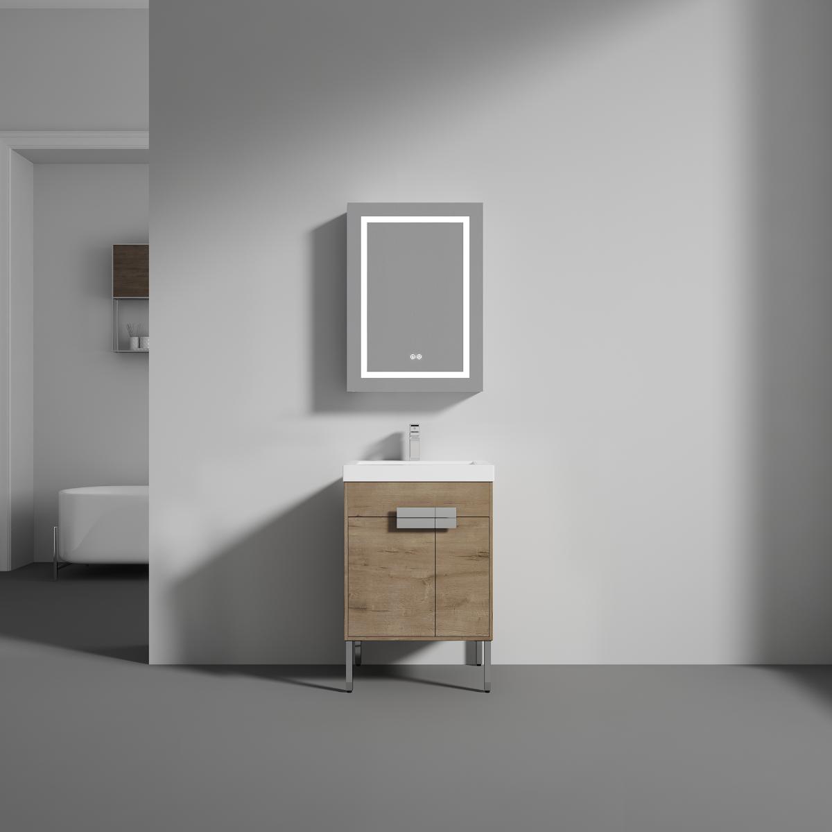 Bari 30″ Vanity with Ceramic Sink - Modern Bathroom Vanity
