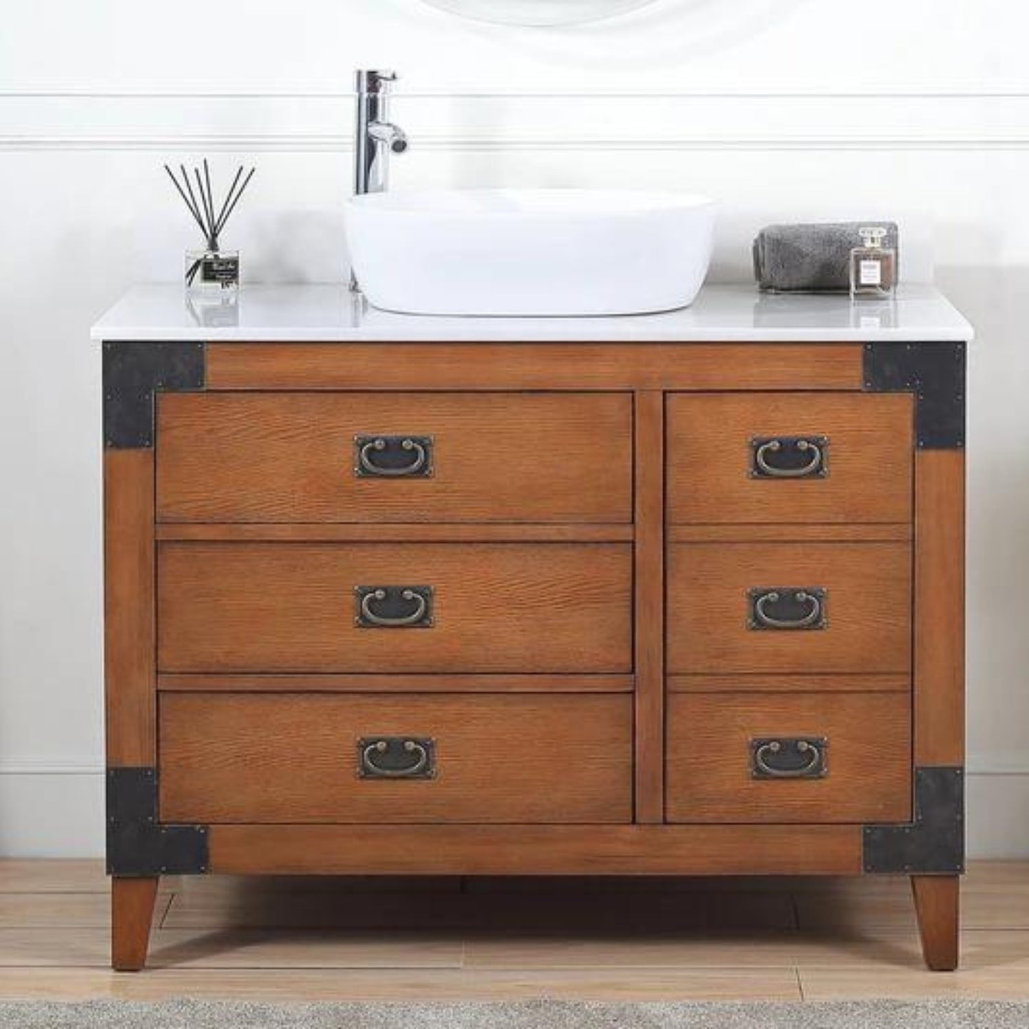 Benton 42" Traditional Bathroom Vanity with Vessel Sink