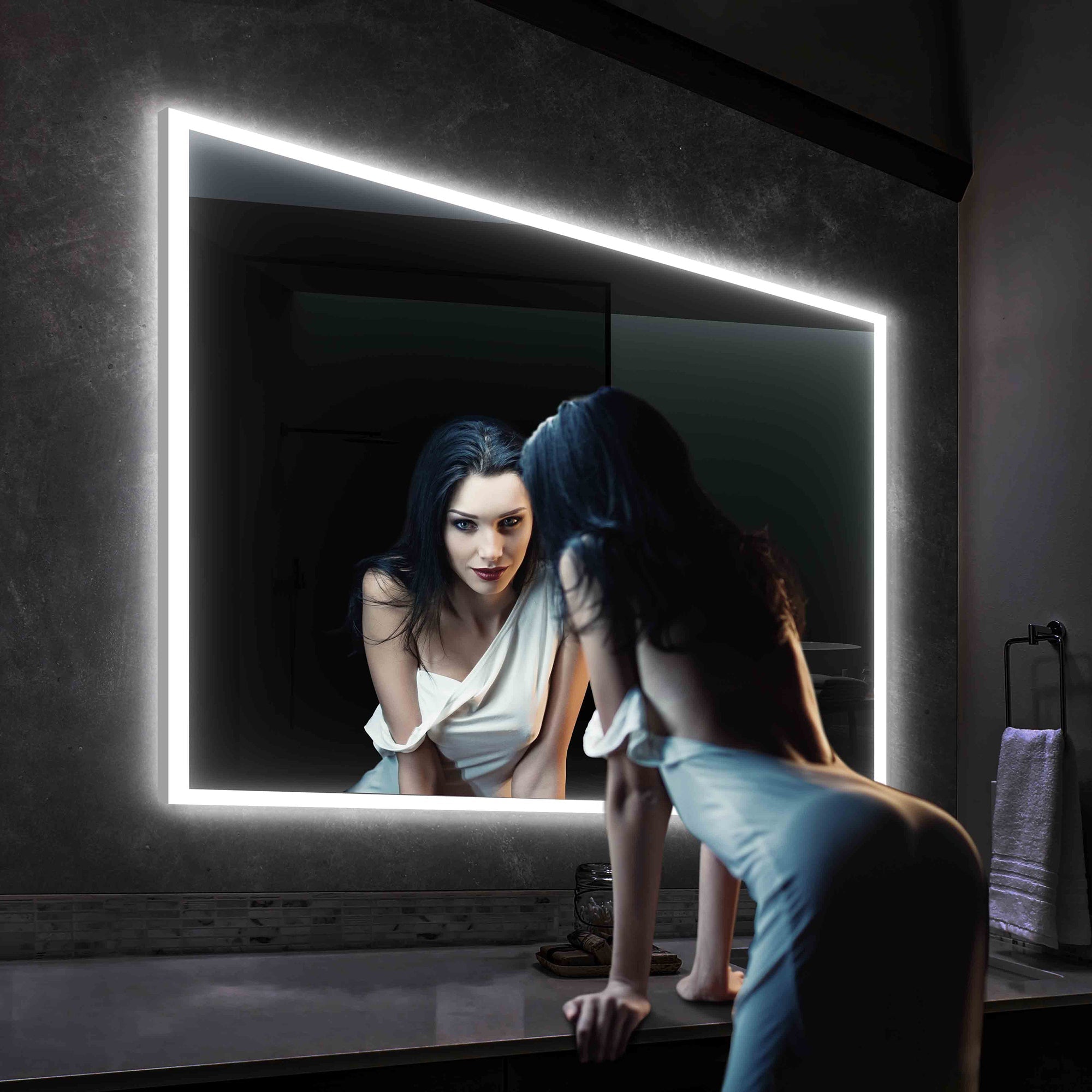 Beta 48″ x 36″ LED Mirror with Frosted Sides