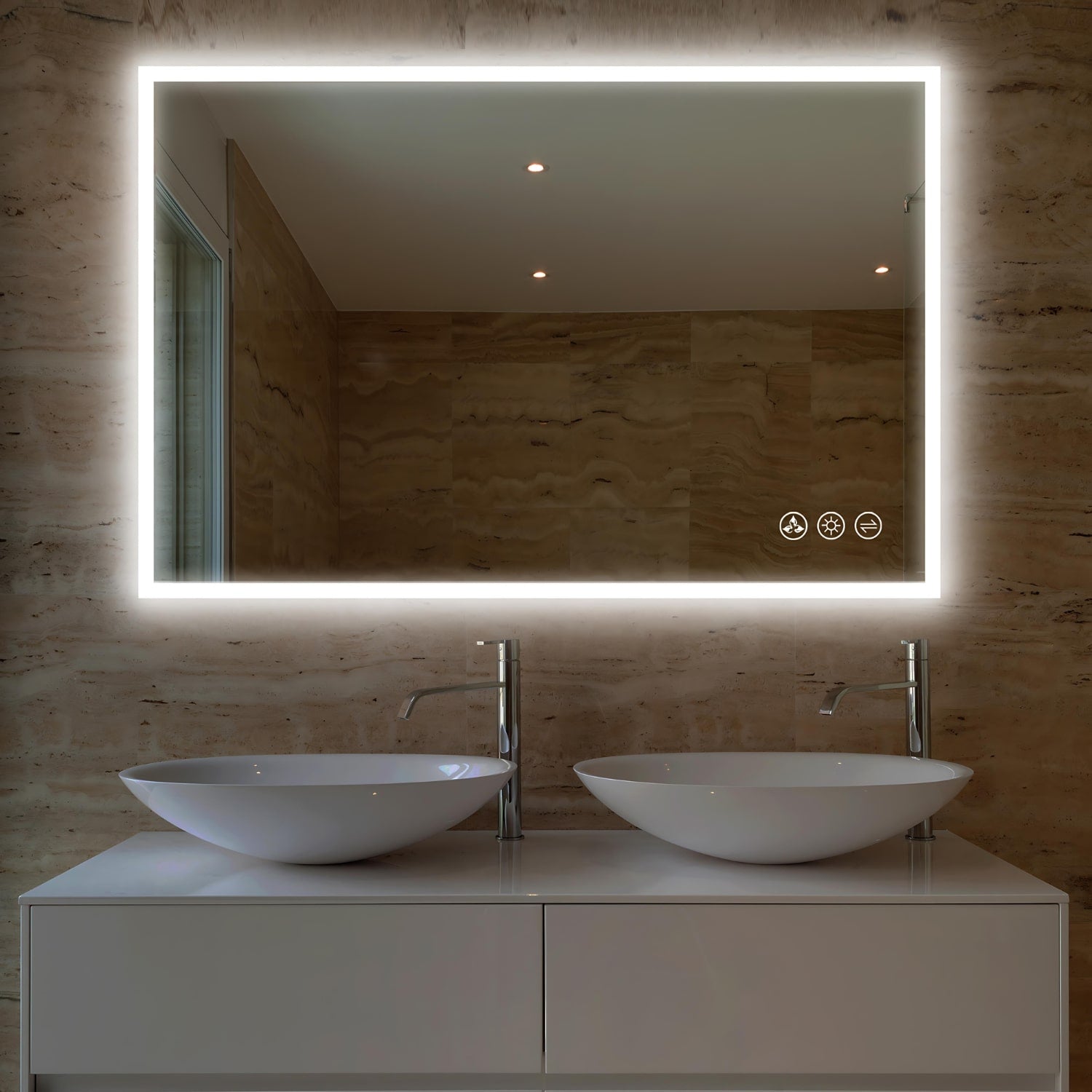 Beta Lighted bathroom mirrors with save you a fortune in your electric bill