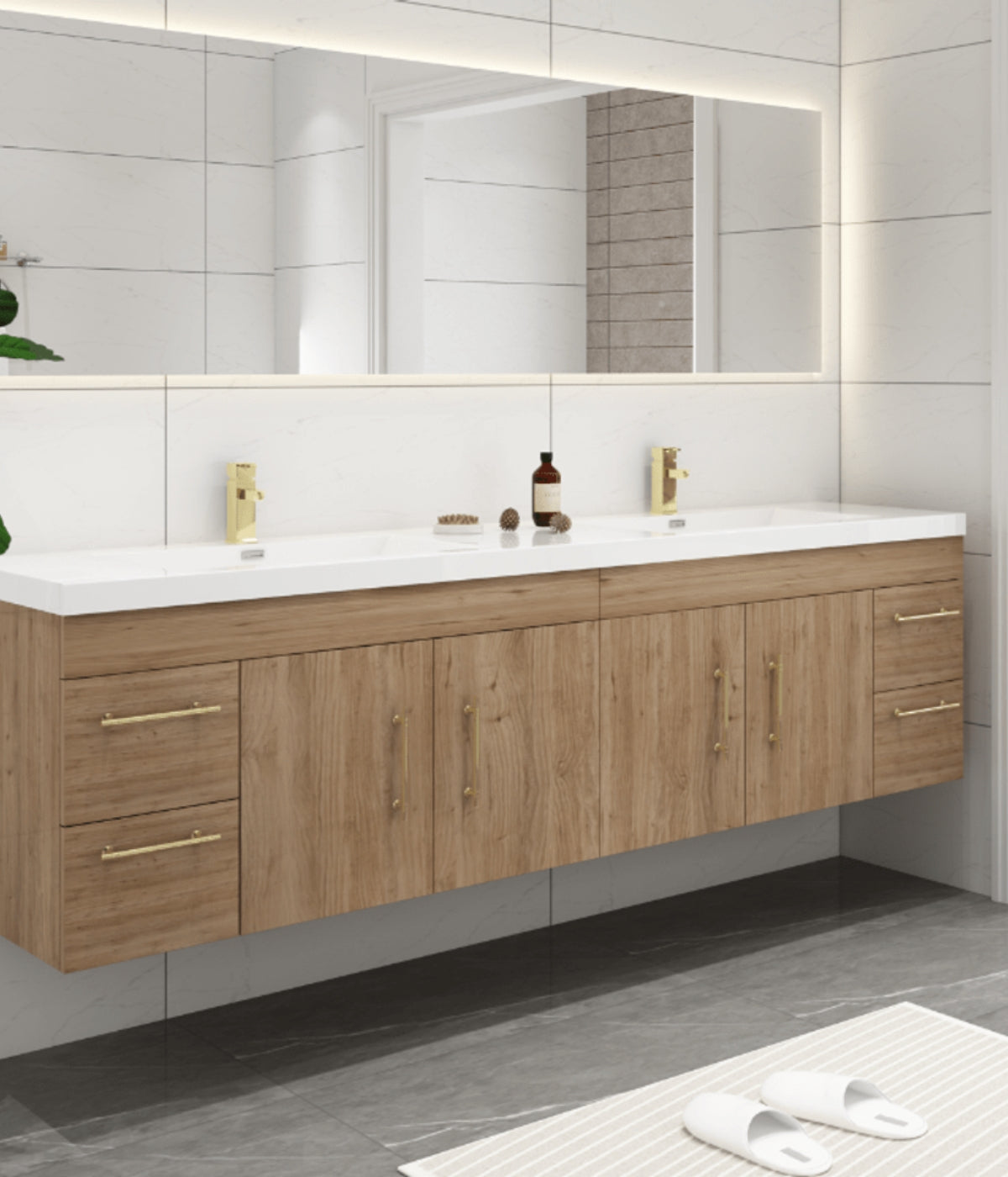 Luxury has never been so easy to purchase.  The Eliza 72 by moreno bath is the most cost effective luxury bathroom wood vanity on the market.