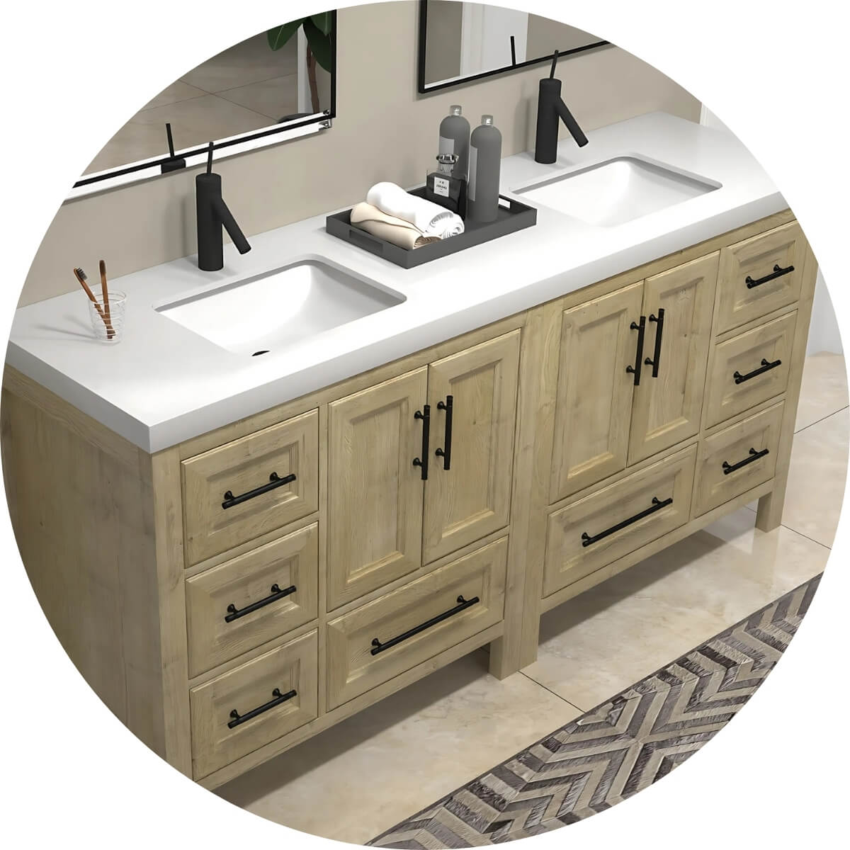 All Freestanding bathroom vanities.