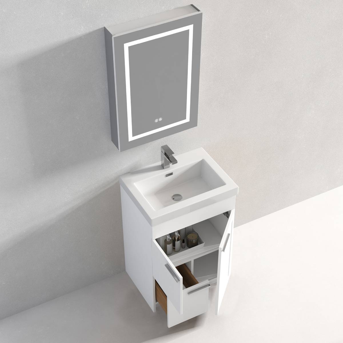 Hanover 24" Bathroom Vanity with Top - Contemporary Bathroom Vanity