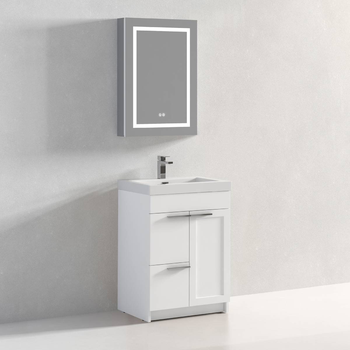 Hanover 24" Bathroom Vanity with Top - Contemporary Bathroom Vanity