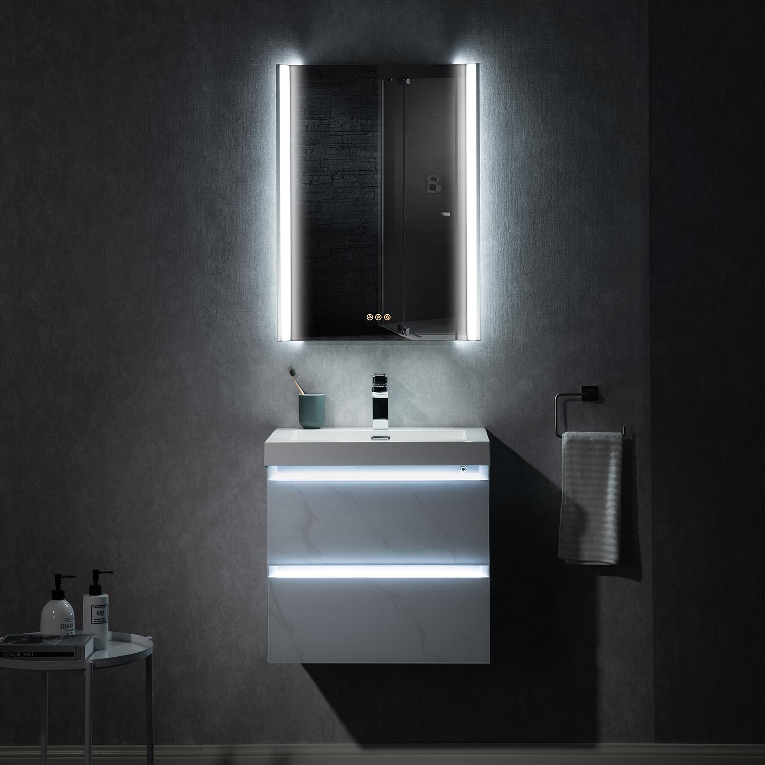 Jena 24" Bathroom Vanity with Acrylic Top - Luxury Bathroom Vanity
