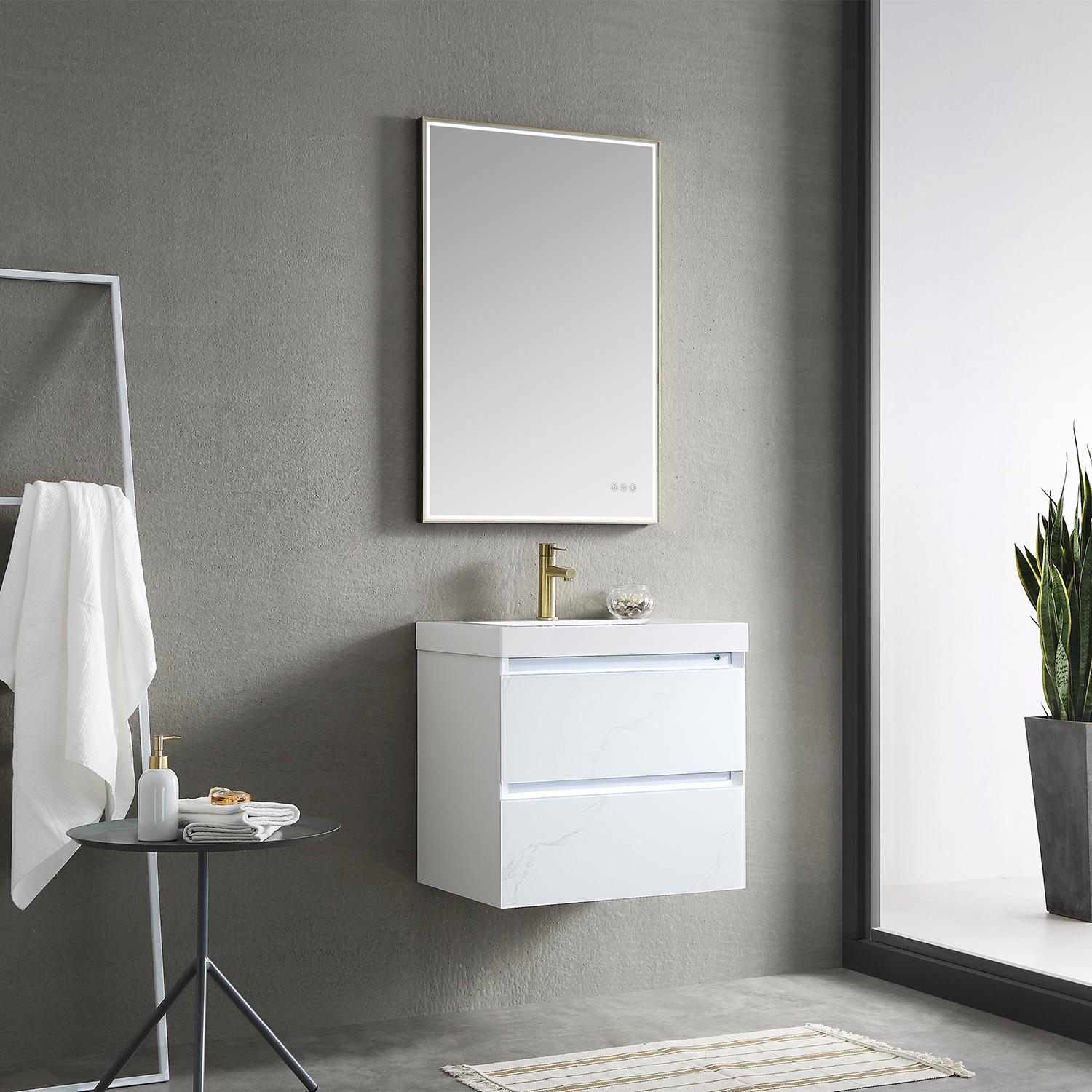 Jena 24" Bathroom Vanity with Acrylic Top - Luxury Bathroom Vanity