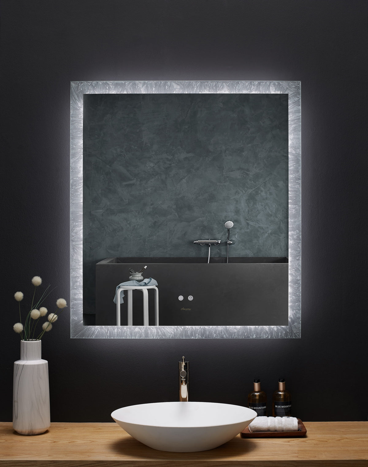 Frysta 30" Rectangular Frameless LED Bathroom Mirror