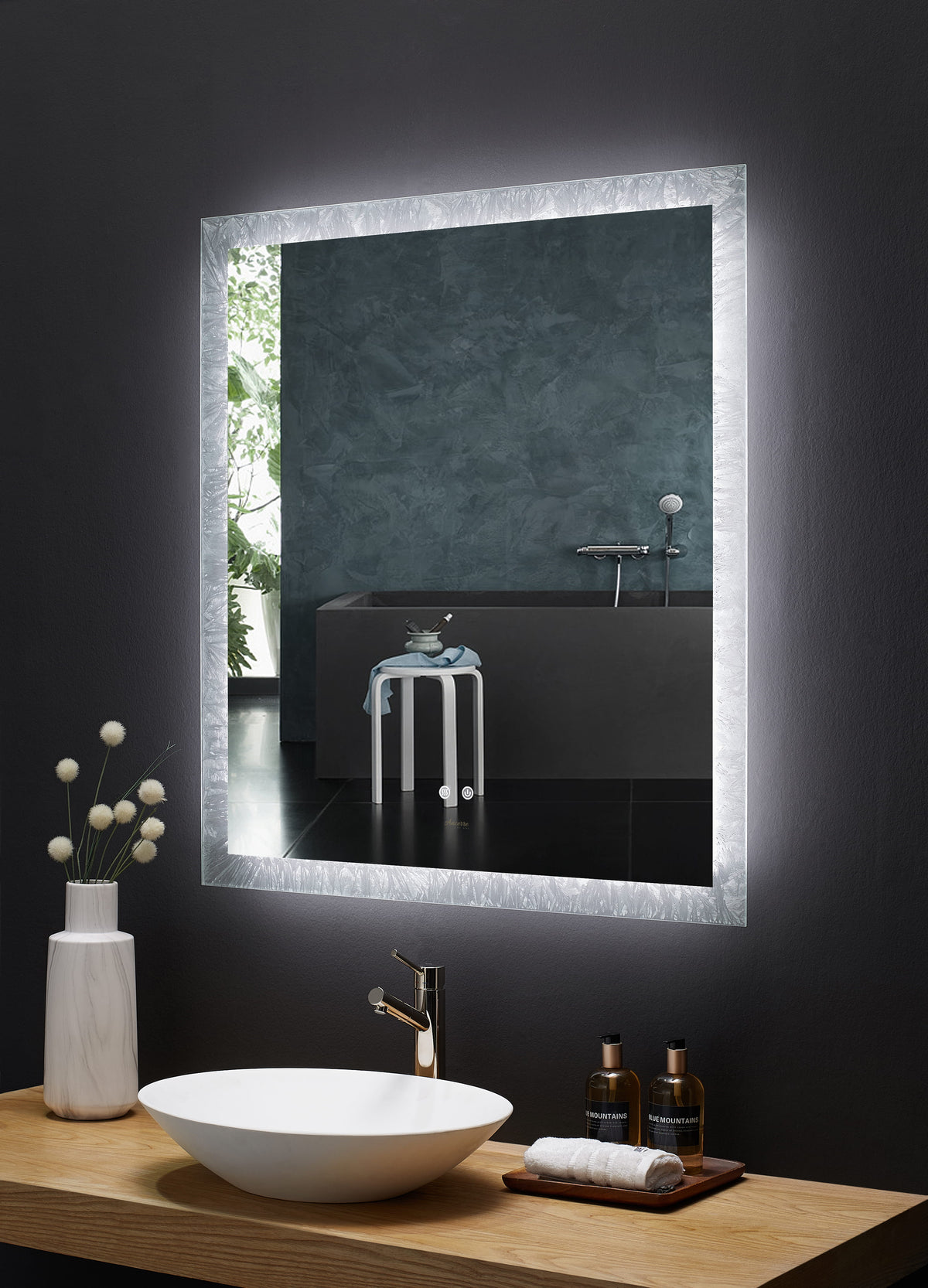 Frysta 30" Rectangular Frameless LED Bathroom Mirror