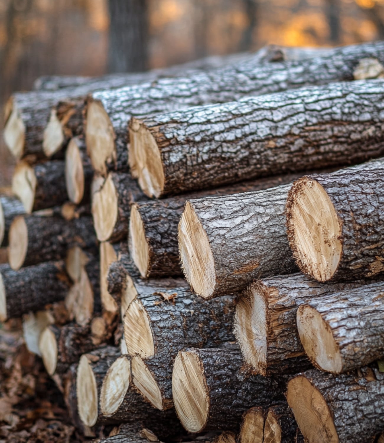 Stacked Oak Logs to make Oak Bathroom Vanities