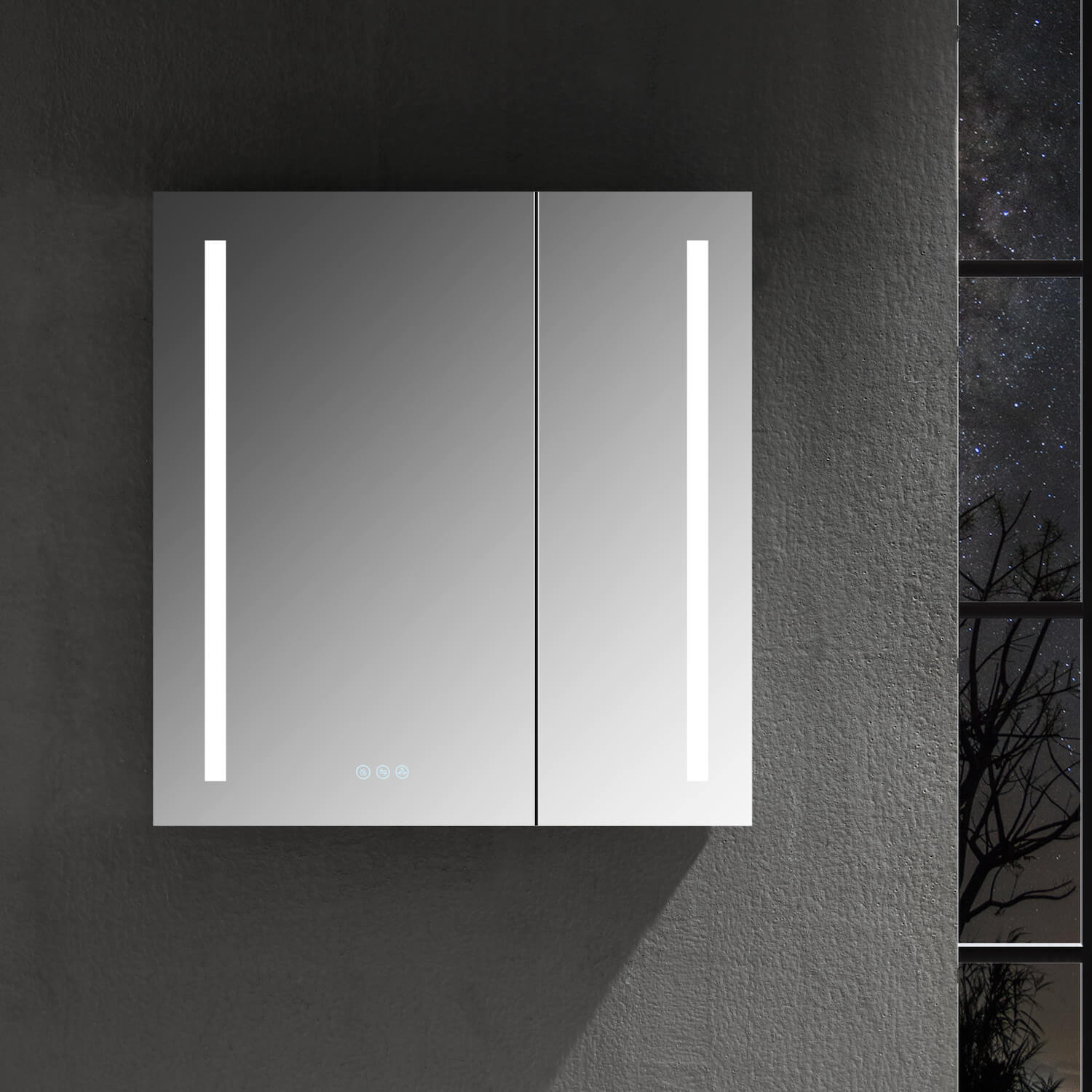Pillar – 30 Inches LED Medicine Cabinet Vanity Plus