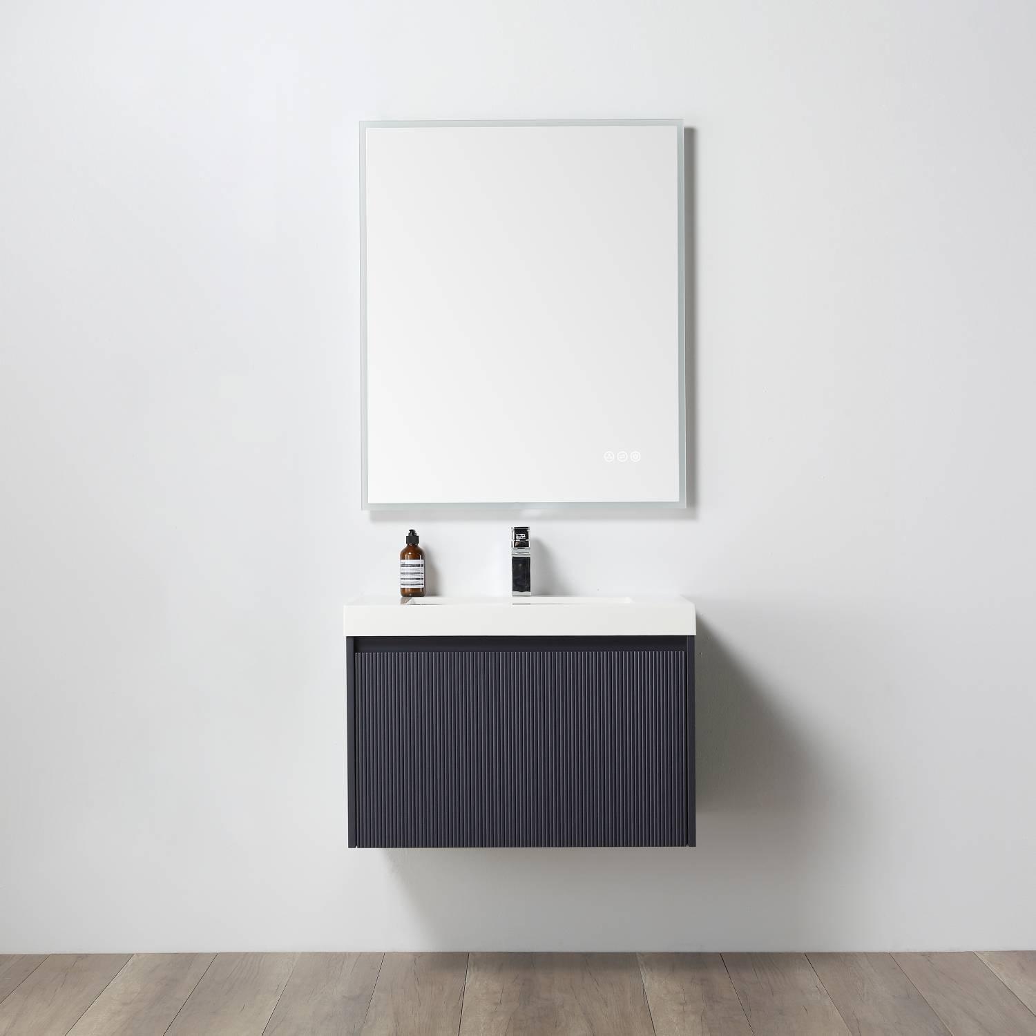 Positano 30″ Bathroom Vanity with Acrylic Sink - Luxury Bathroom Vanity