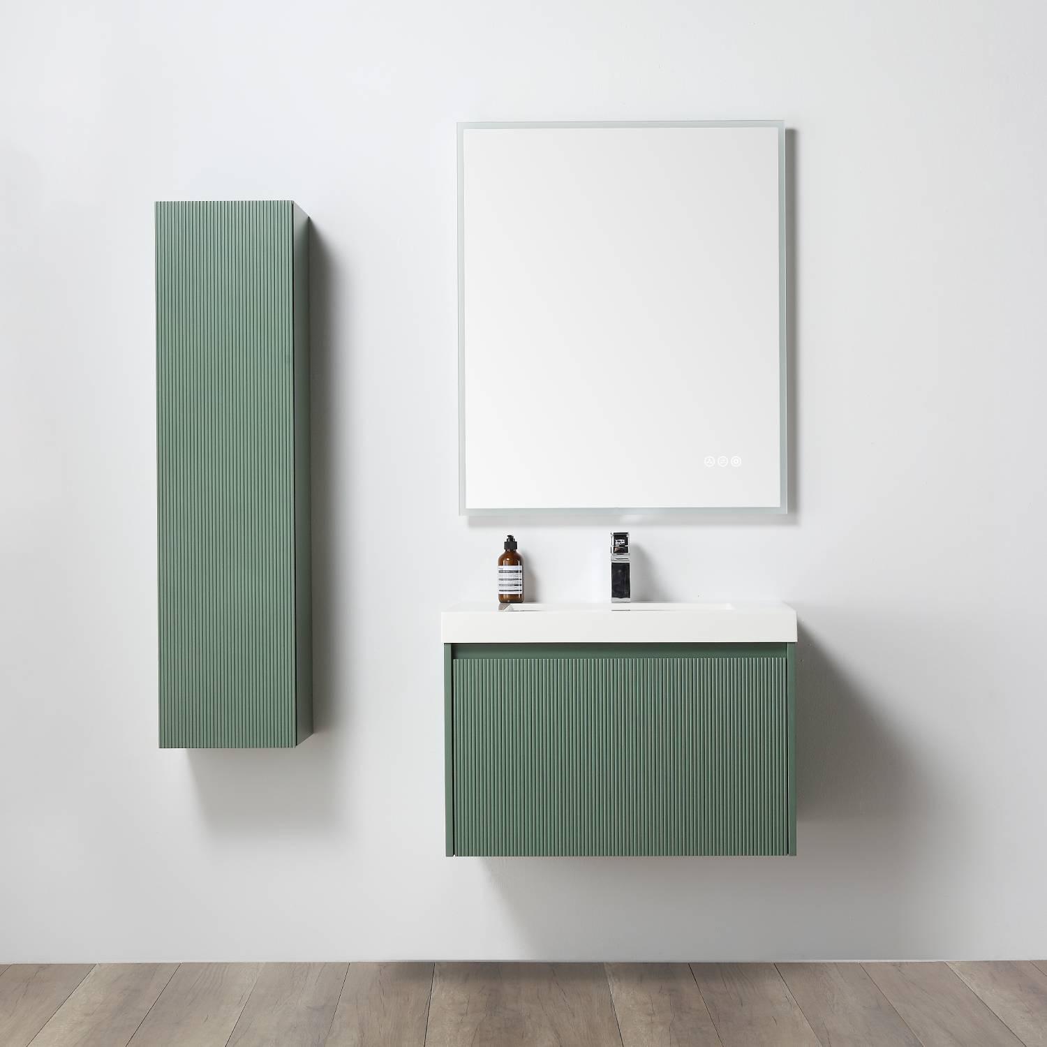 Positano 30″ Luxury Bathroom Vanity with Acrylic Sink