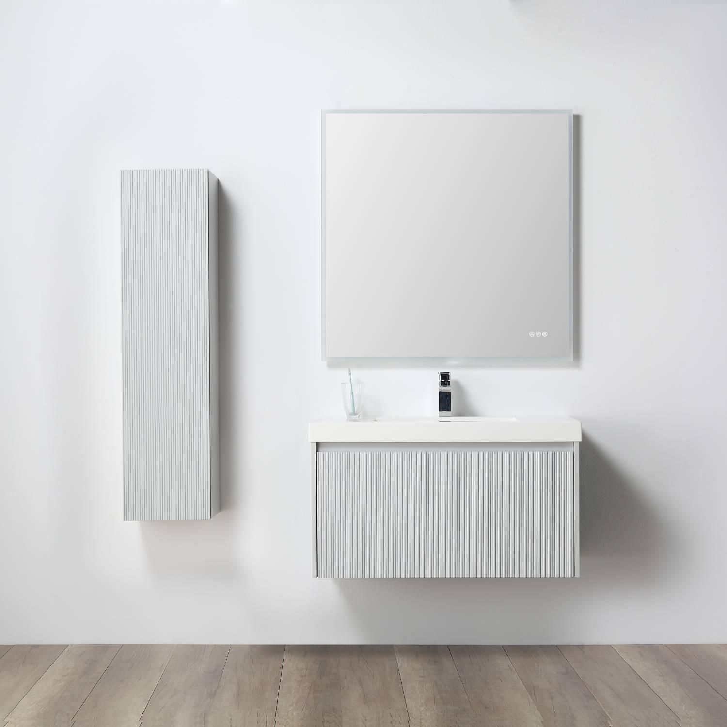 Positano 30″ Bathroom Vanity with Acrylic Sink - Luxury Bathroom Vanity