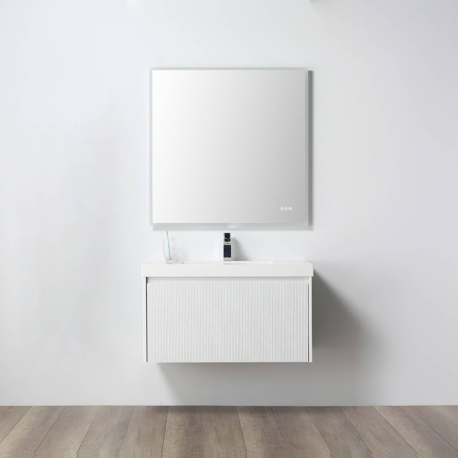 Positano 36″  Luxury Bathroom Vanity with Acrylic Sink 