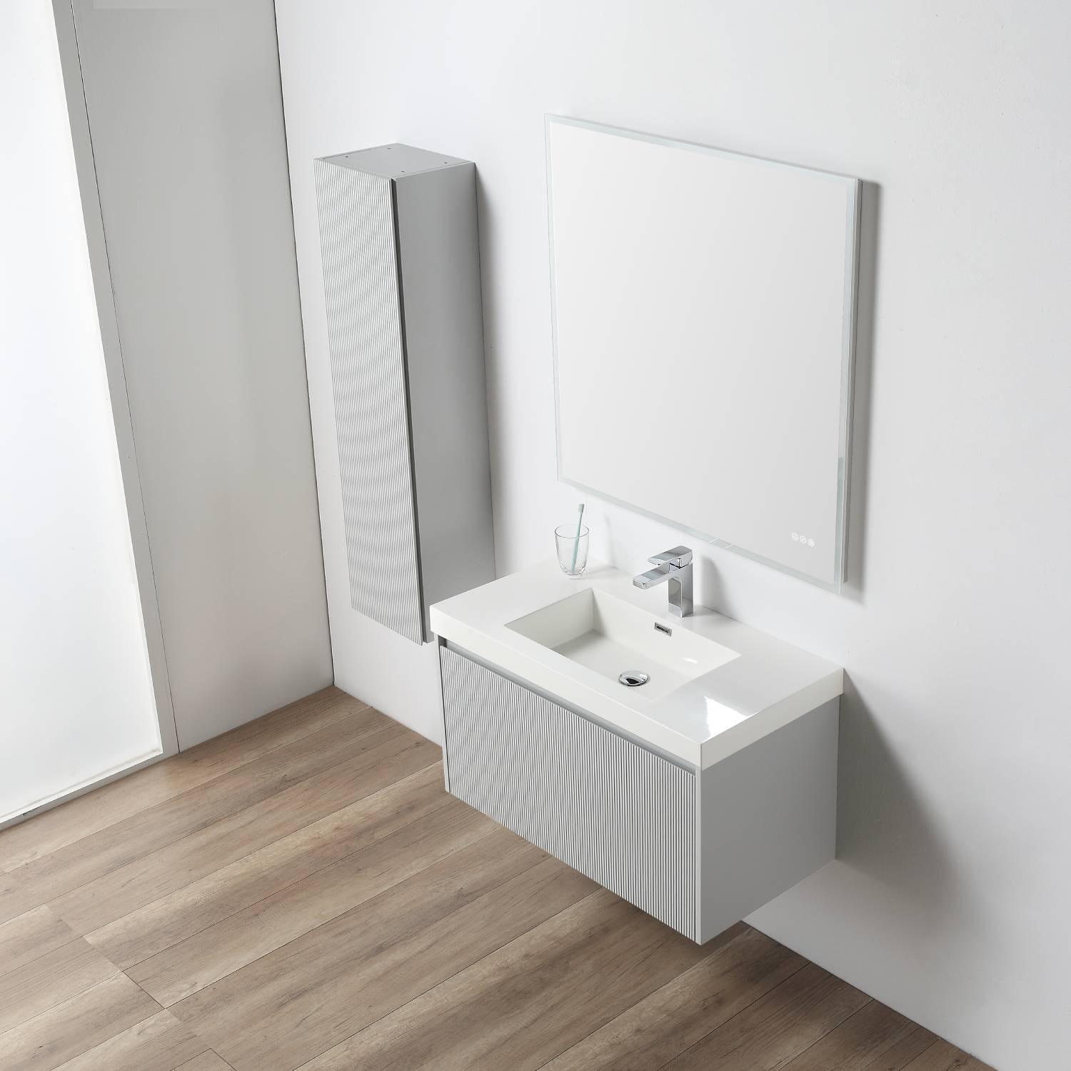 Positano 36″ Luxury Bathroom Vanity with Acrylic Sink Vanity Plus