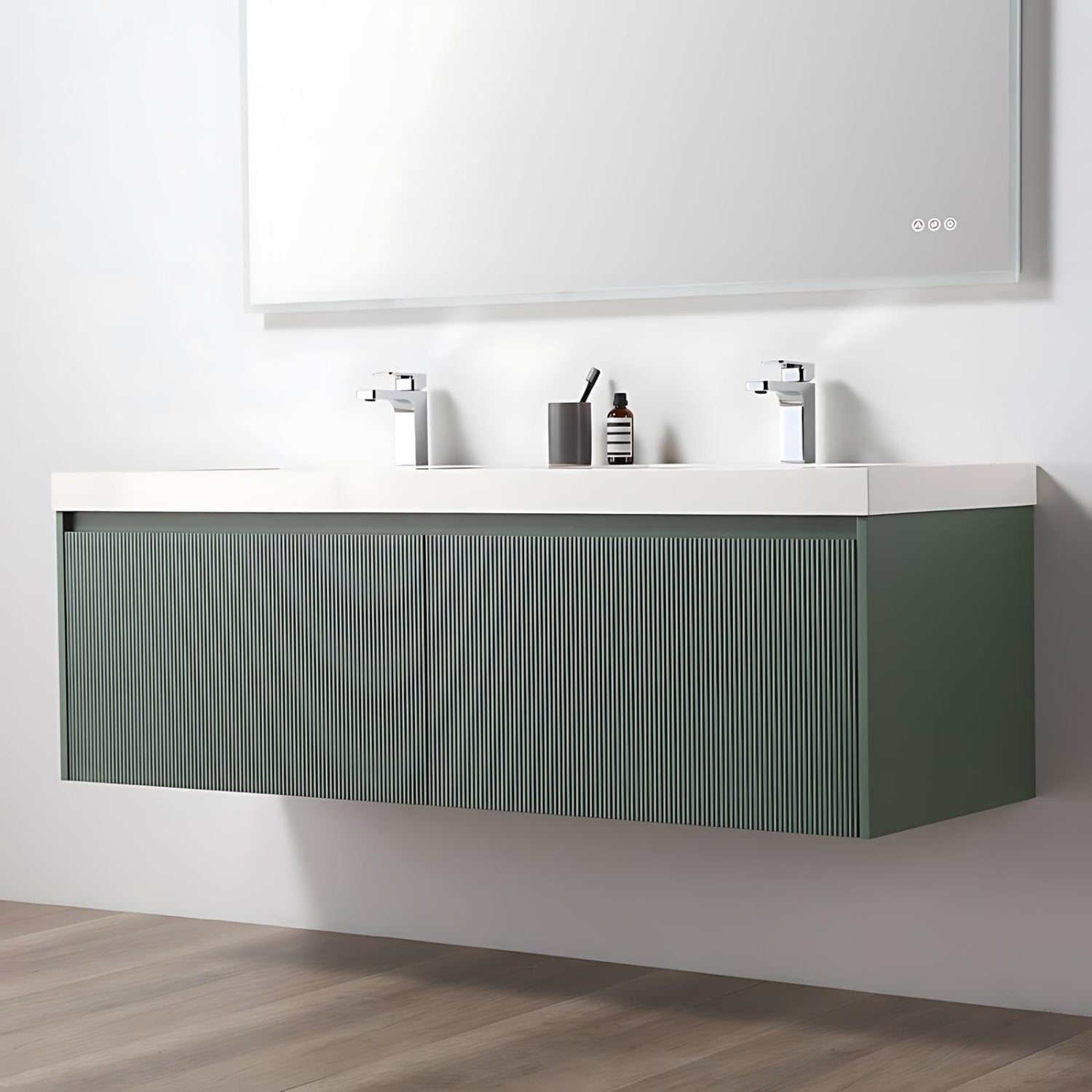 Plywood Bathroom Vanities are a great bathroom vanity option for style and easy installation.