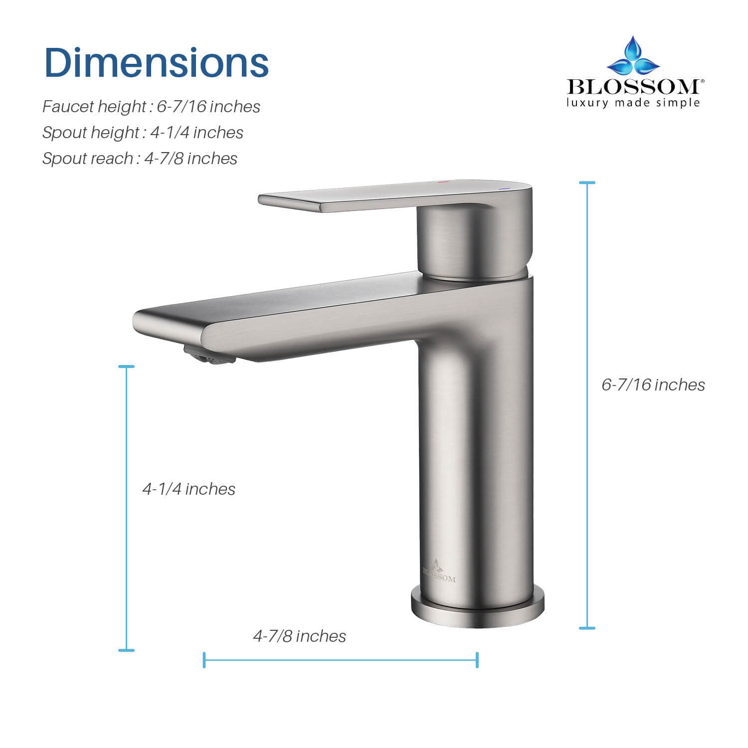 Single Handle Lavatory Faucet Nimbus Vanity Plus