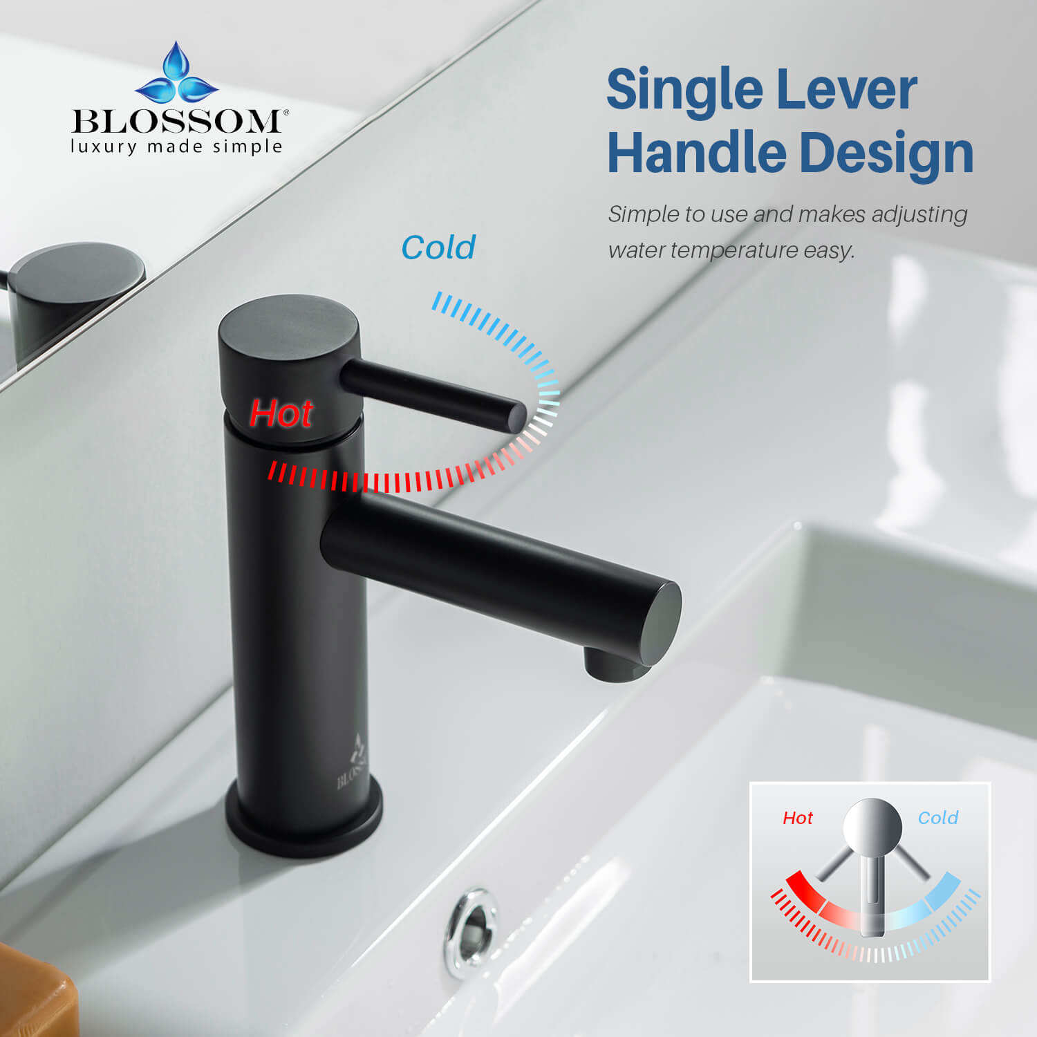 Single Handle Lavatory Faucet Vanity Plus