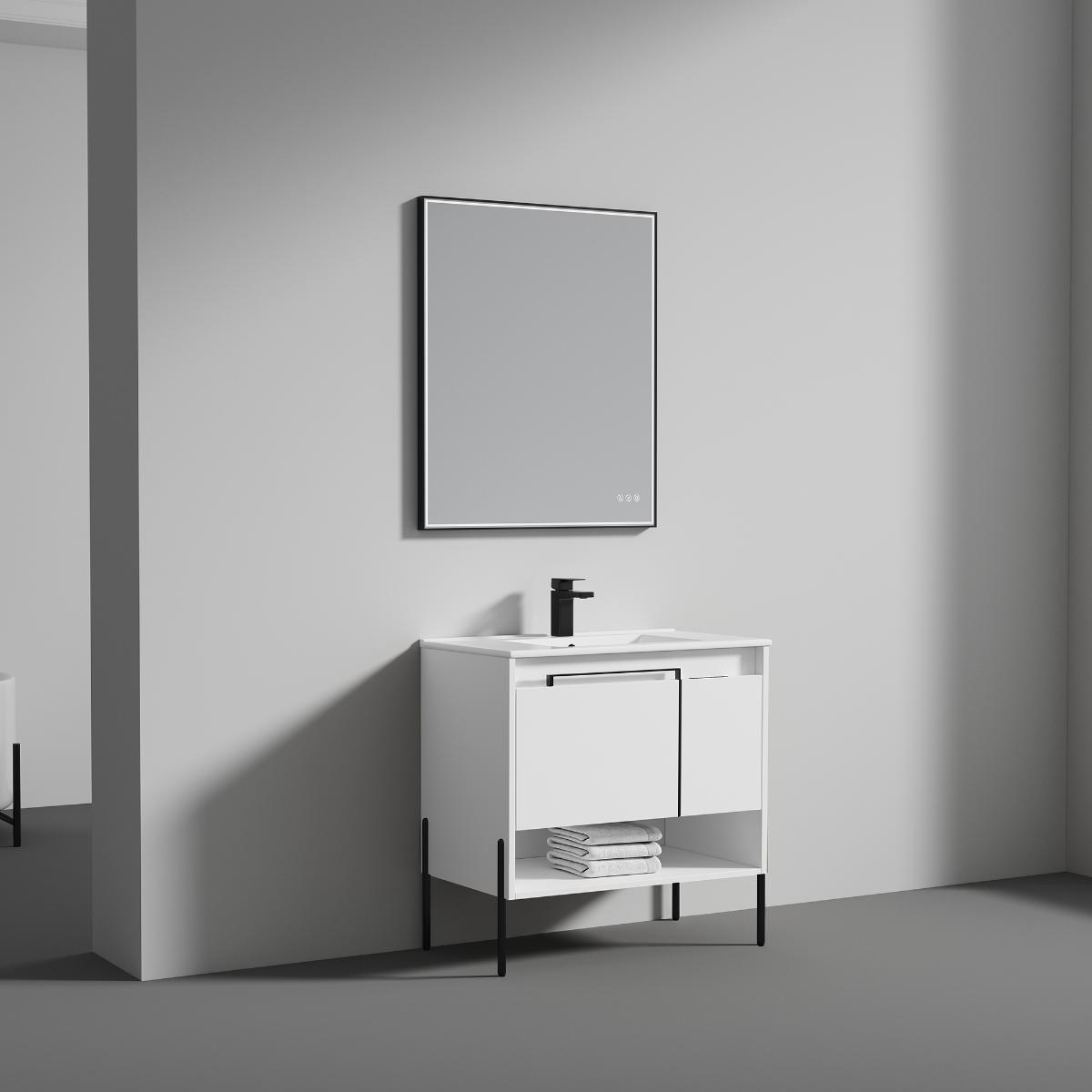 Turin 36″ Vanity with Top- Modern Bathroom Vanity