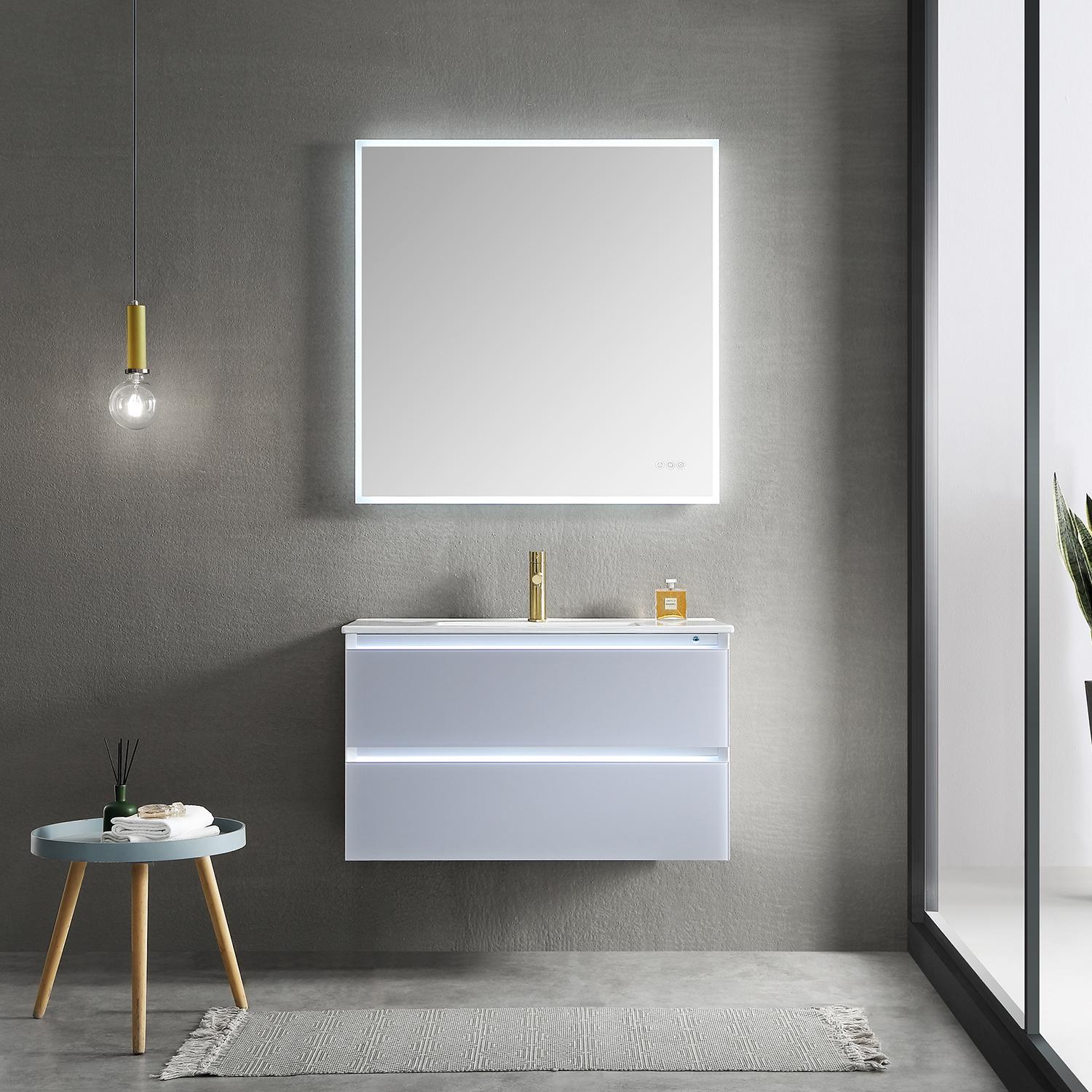 Jena 36" Bathroom Vanity with Acrylic Top - Luxury Bathroom Vanity
