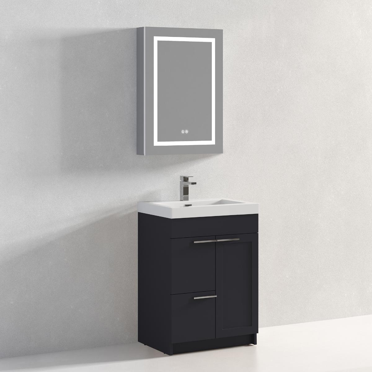 Hanover 24" Bathroom Vanity with Top - Contemporary Bathroom Vanity