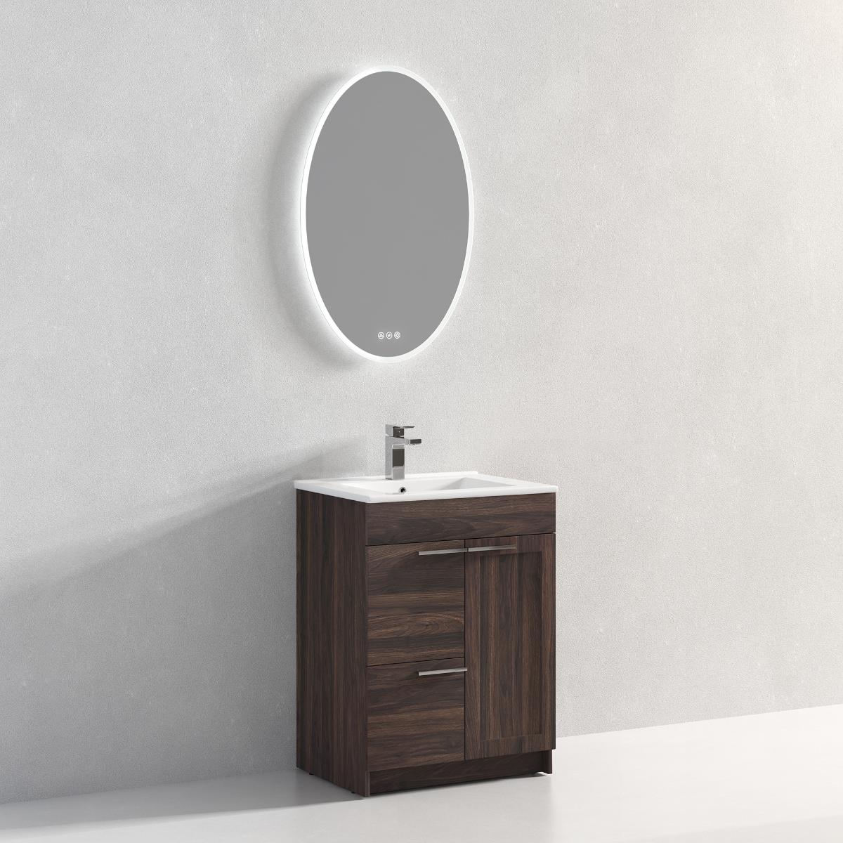 Hanover 24" Bathroom Vanity with Top - Contemporary Bathroom Vanity