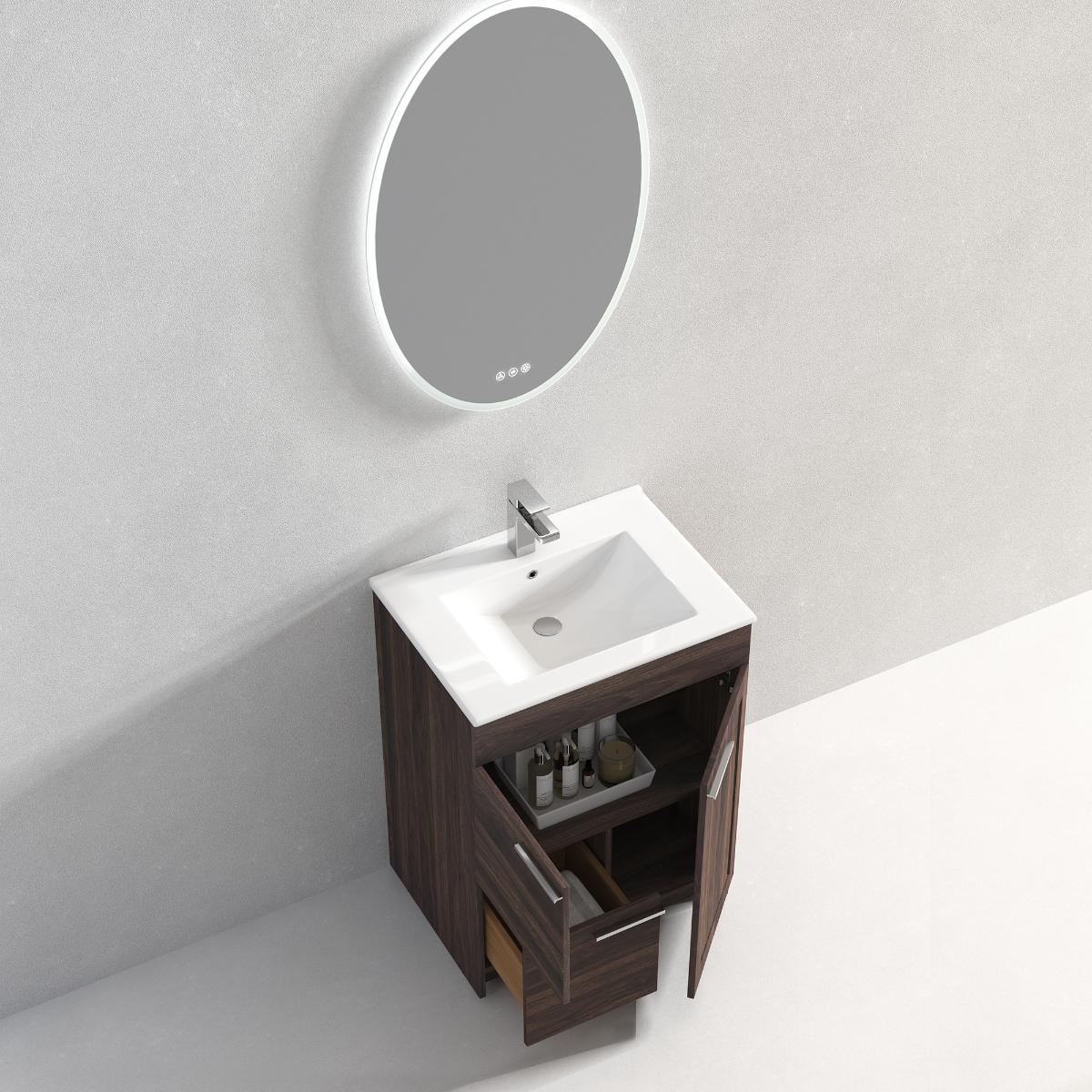 Hanover 24" Bathroom Vanity with Top - Contemporary Bathroom Vanity