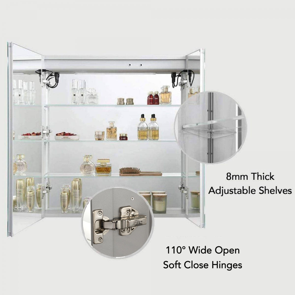 Vega – 30 Inch LED Medicine Cabinet Vanity Plus