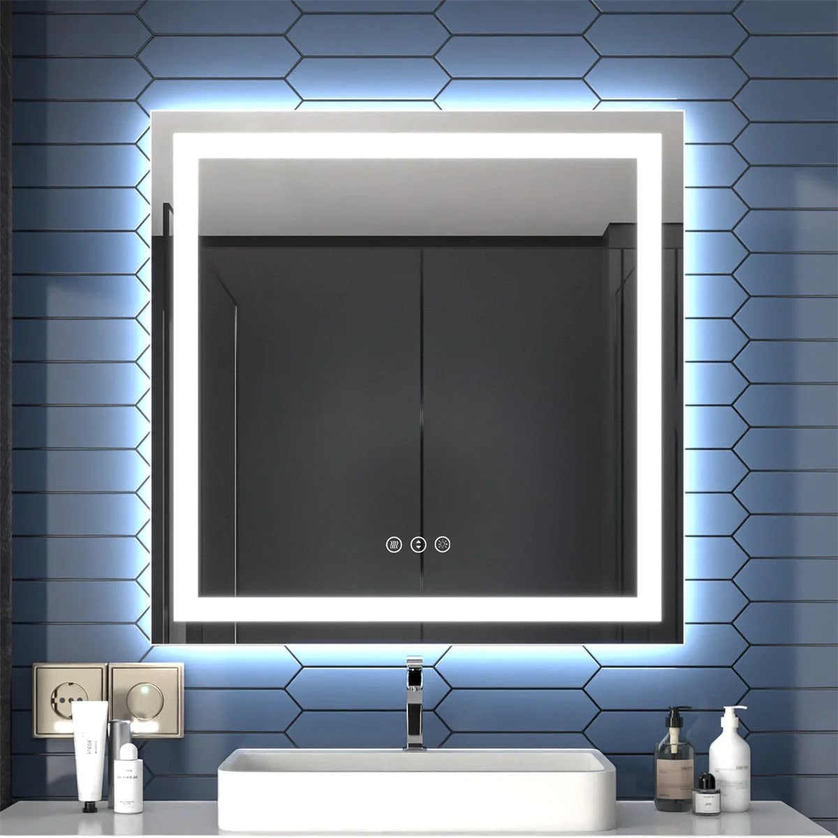 Apex 36" W X 36" H LED Mirror