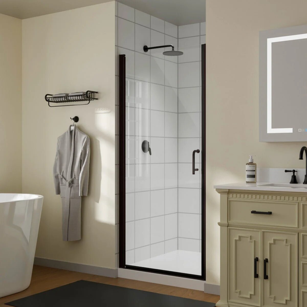 Classy 34-36" Pivot Shower Door