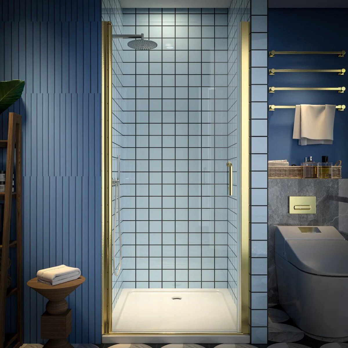 Classy 34-36" Pivot Shower Door