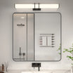 Noir 36"x 36" Bathroom Mirror – Matte Black, Tempered Glass