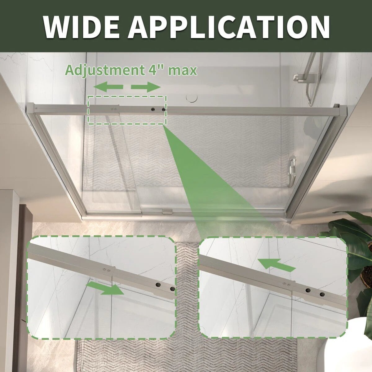 Flexi 38-42" Pivot Shower Door
