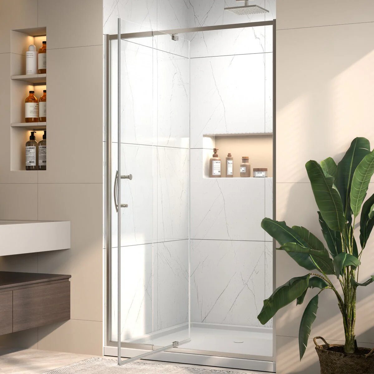 Flexi 38-42" Pivot Shower Door