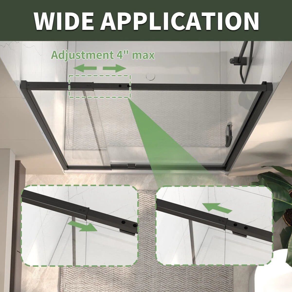 Flexi 38-42" Pivot Shower Door