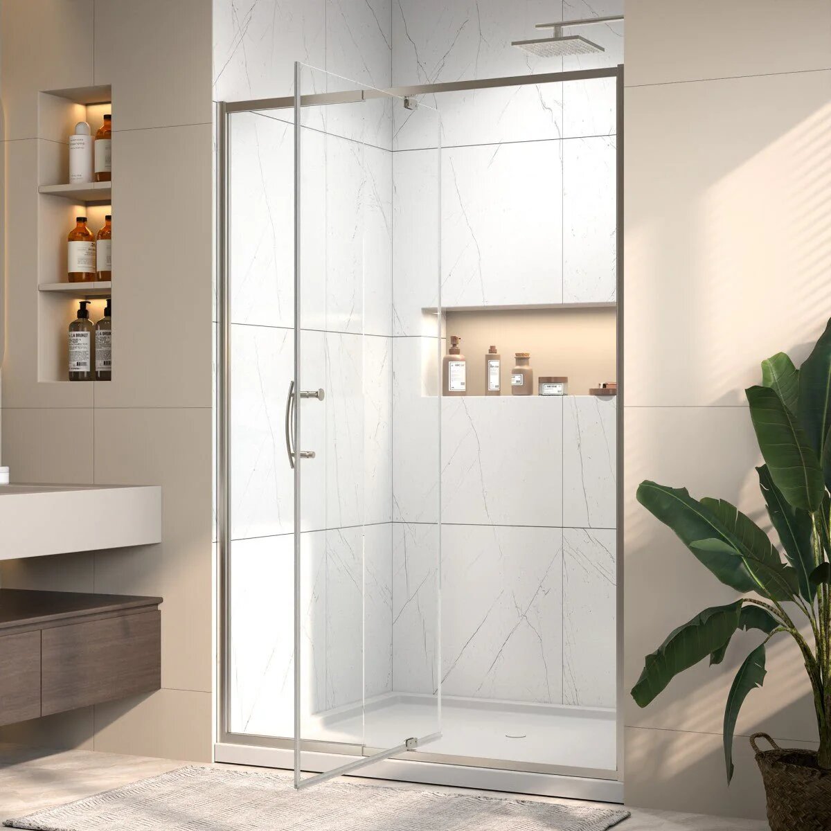 Flexi 44-48" Pivot Shower Door