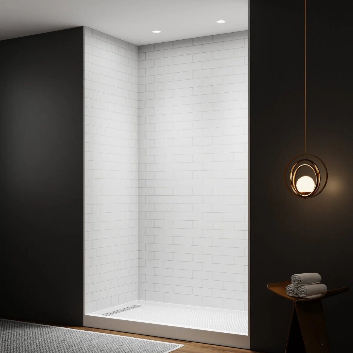 Clearstone™ Modern Mini Tile Shower Wall Panels 36D x 60W x 96H